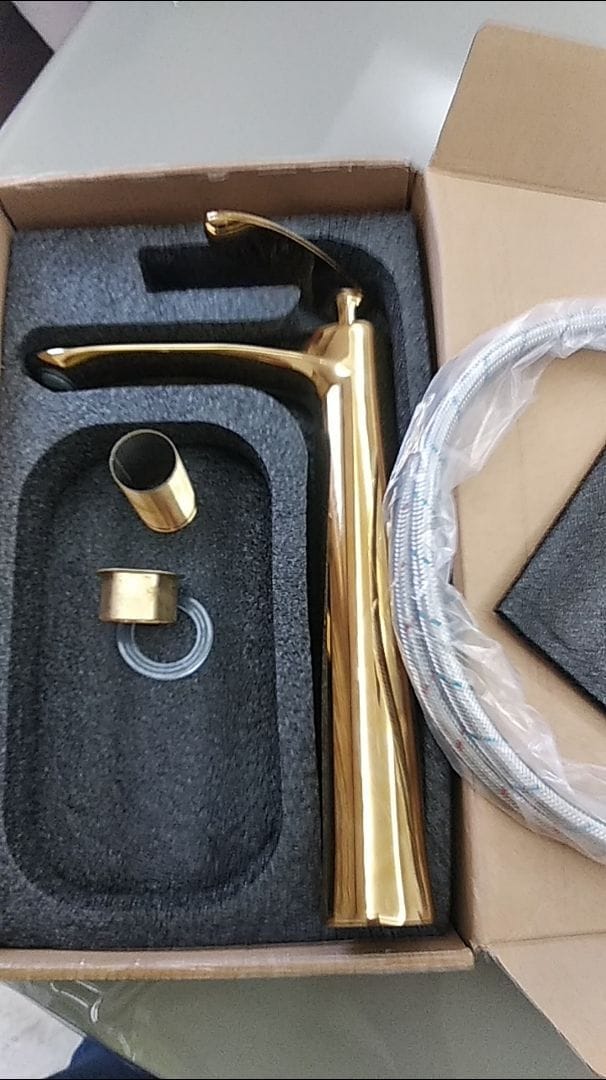 Customer photo review of Torneira Para Banheiro Gourmet Monocomando Aqua Lux