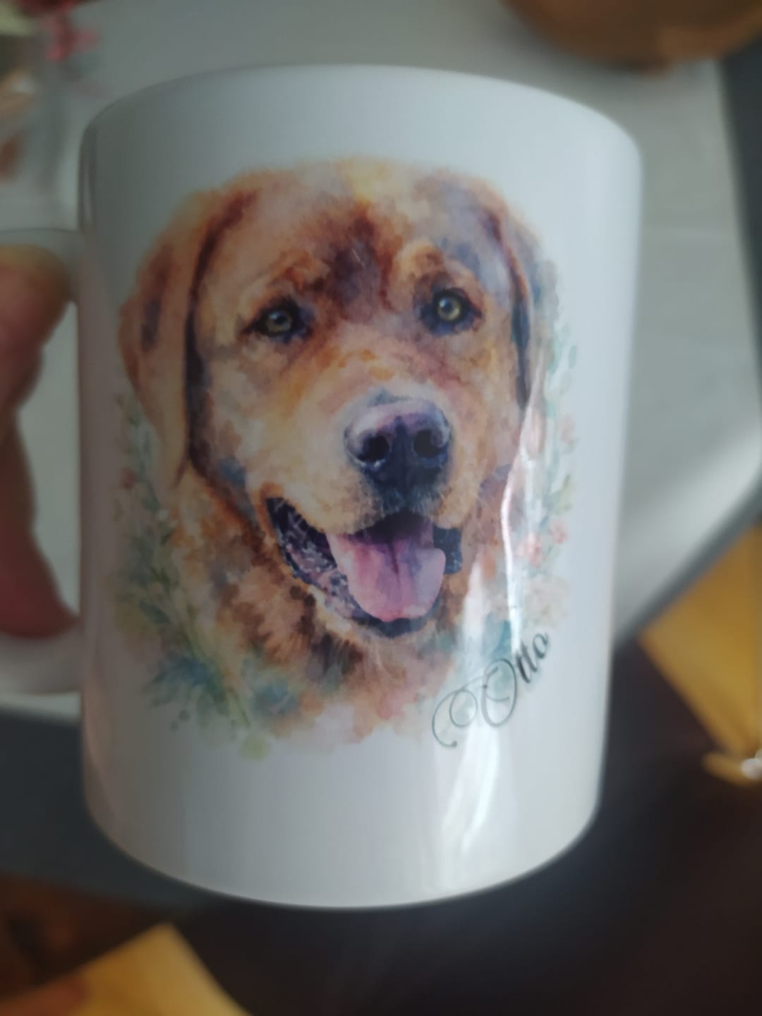 Customer photo review of Personalisierte Tasse - Aquarell