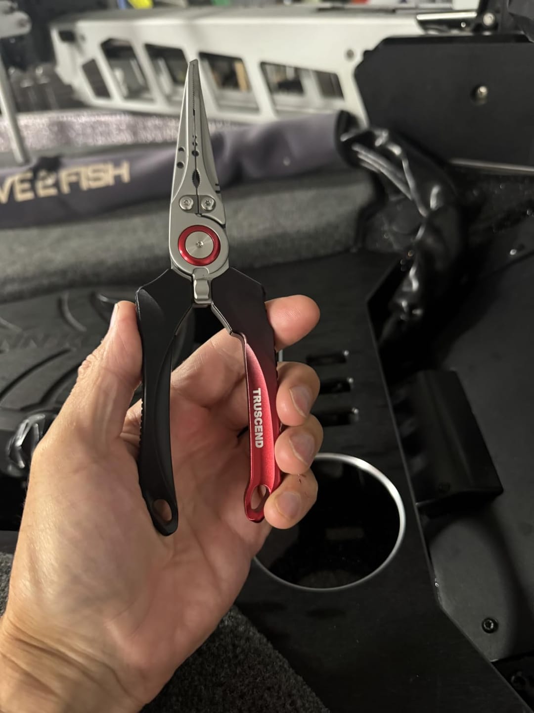 Customer photo review of Lockable Fishing Pliers with Ergonomic Handle & Teflon Coating