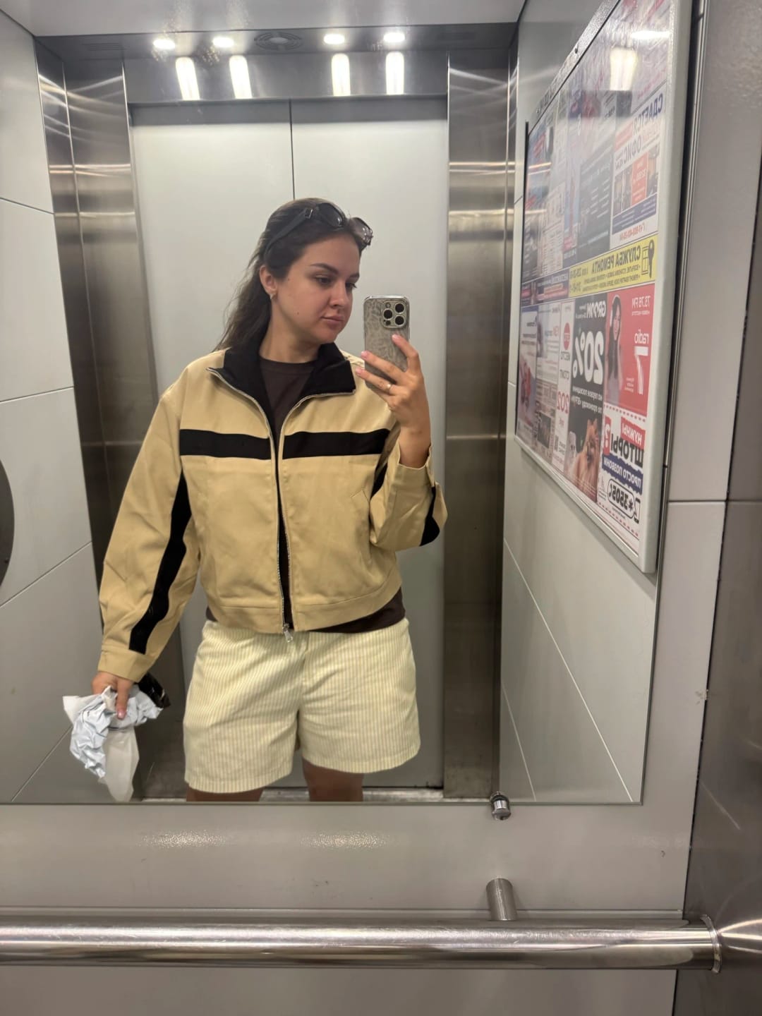 Customer photo review of Amanda Vintage Bomber Jacket