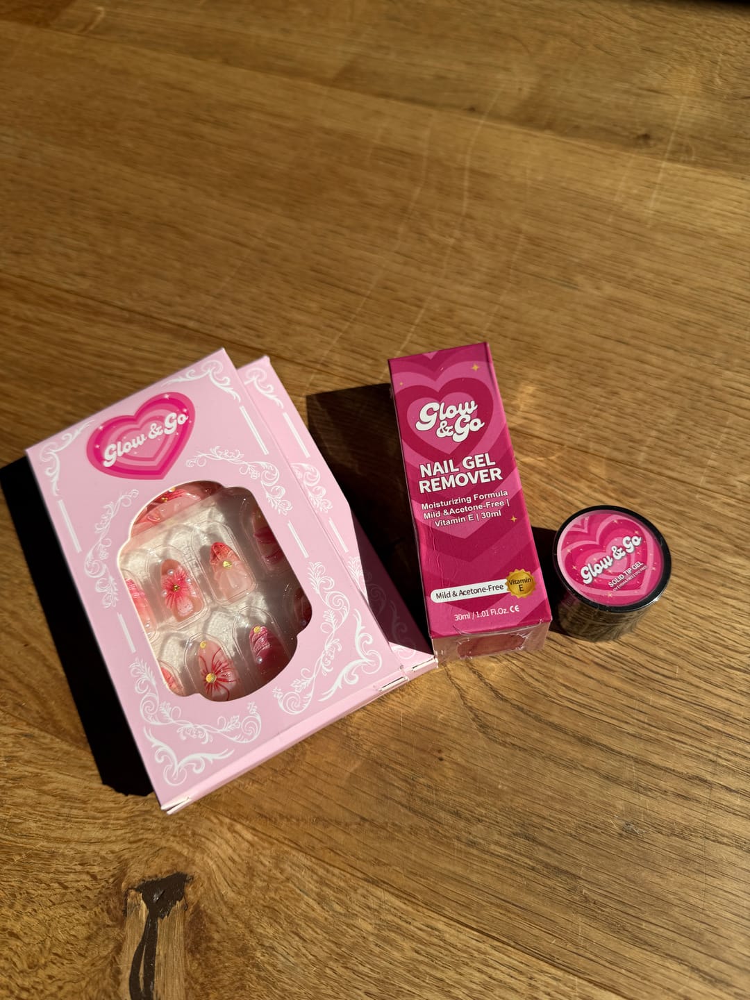 Customer photo review of HEMA + TPO FREE Glow & Go Solid Tips Gel Tube 30ml