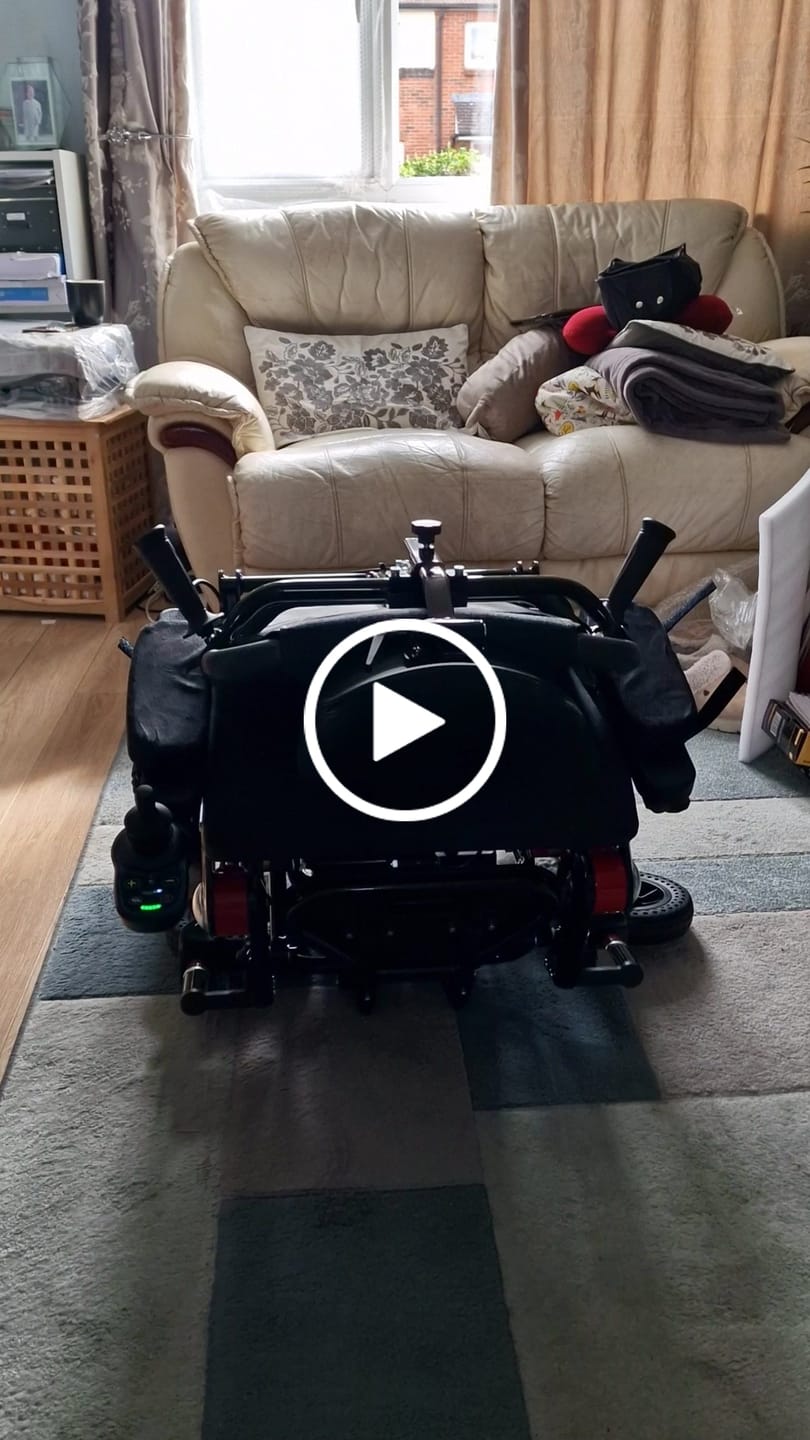 Customer video review of Reclining Automatic Folding Electric Wheelchair Freedom Elite AFMR