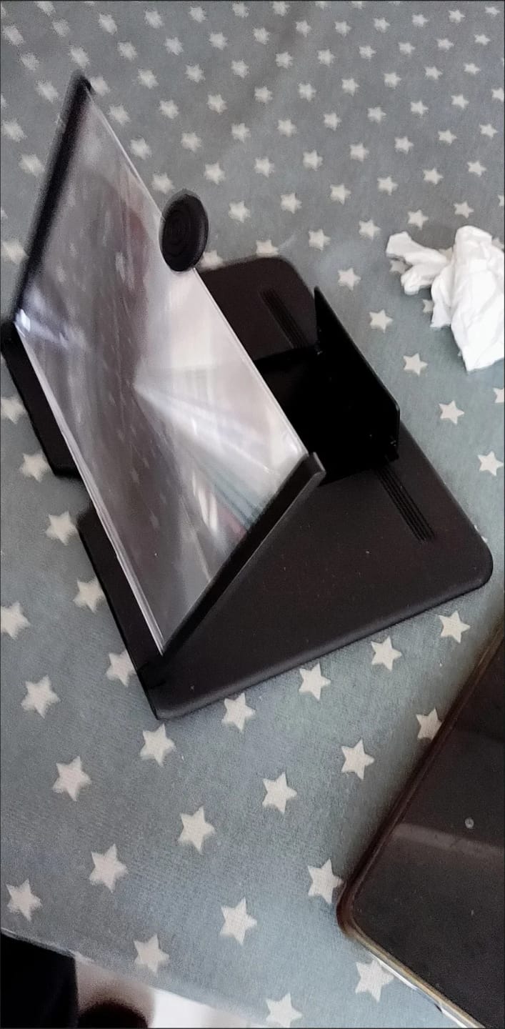 Customer photo review of Amplificador Pantalla Móvil