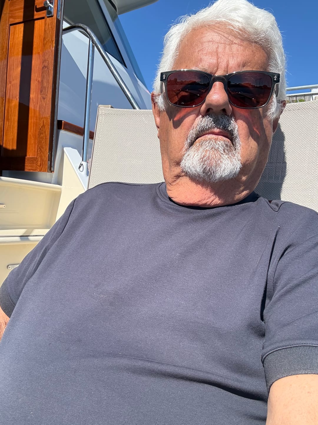 Customer photo review of Mock Neck T-Shirt