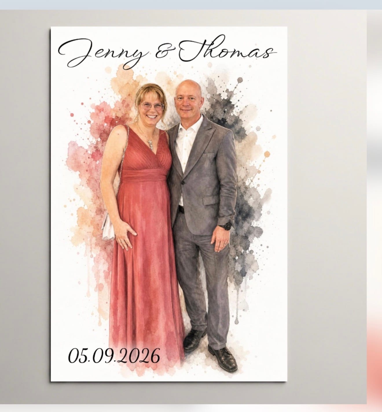 Customer photo review of Euer Foto als Kunstwerk – mit Live-Vorschau, als Poster oder Leinwand
