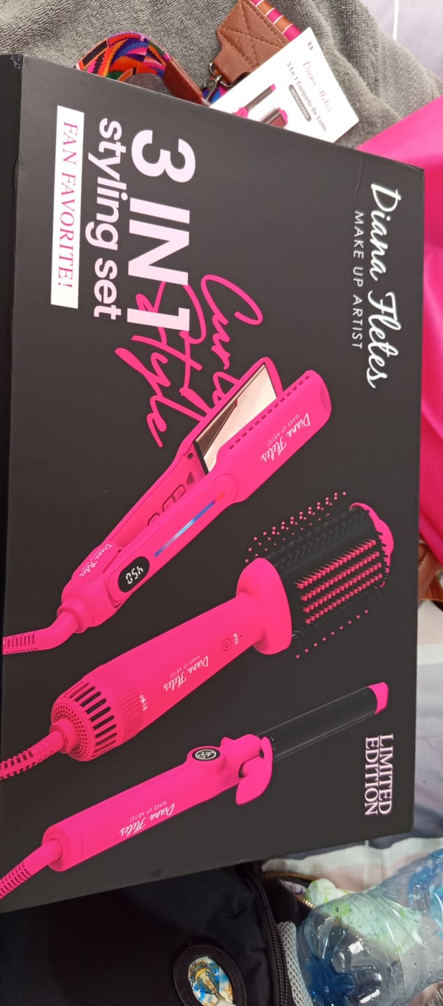 Customer photo review of Set 3 en 1 Estilizado Profesional Pink