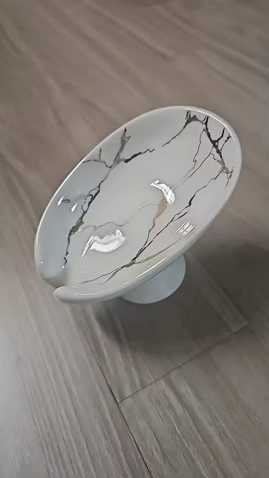Customer photo review of Saboneteira Cerâmica Porta Sabonete Luxo Para Banheiro