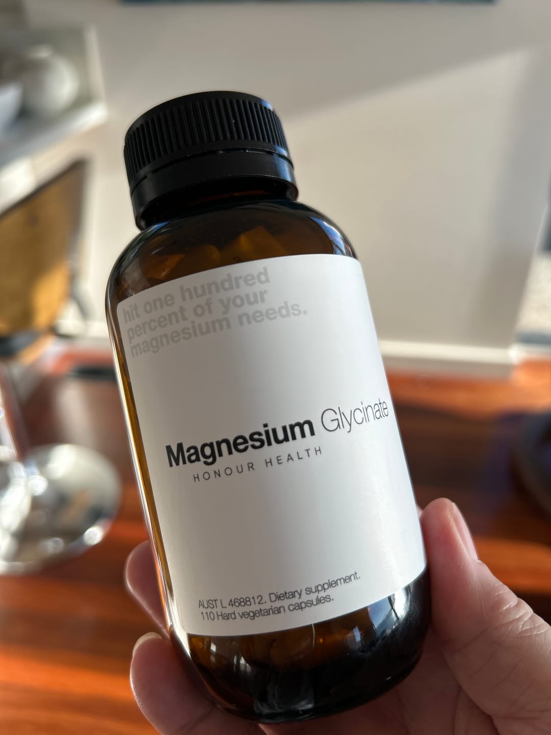 Customer photo review of Magnesium Glycinate (Pure & Unbuffered) - 110 Capsules
