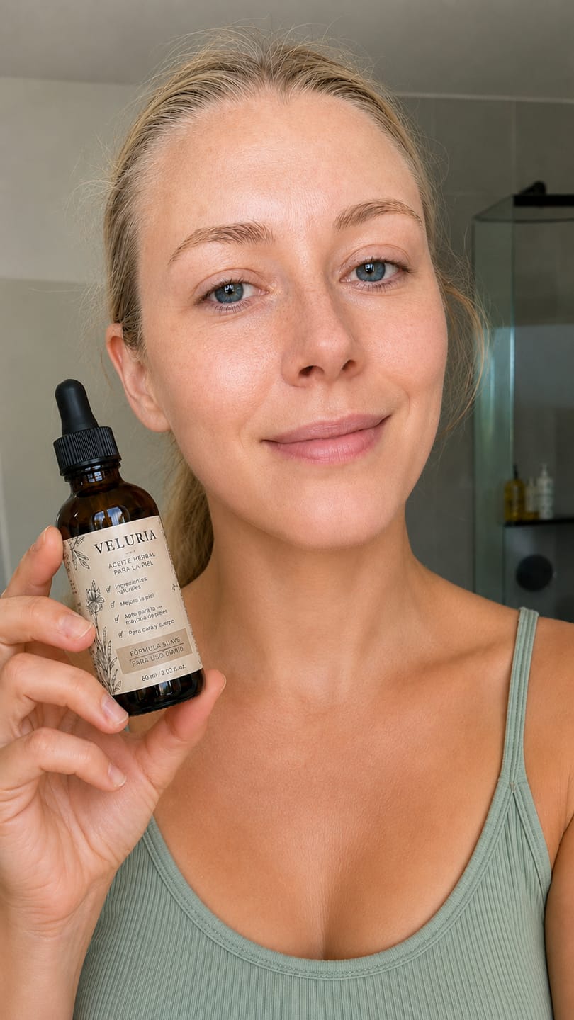 Customer photo review of Olio naturale contro i peli indesiderati del viso