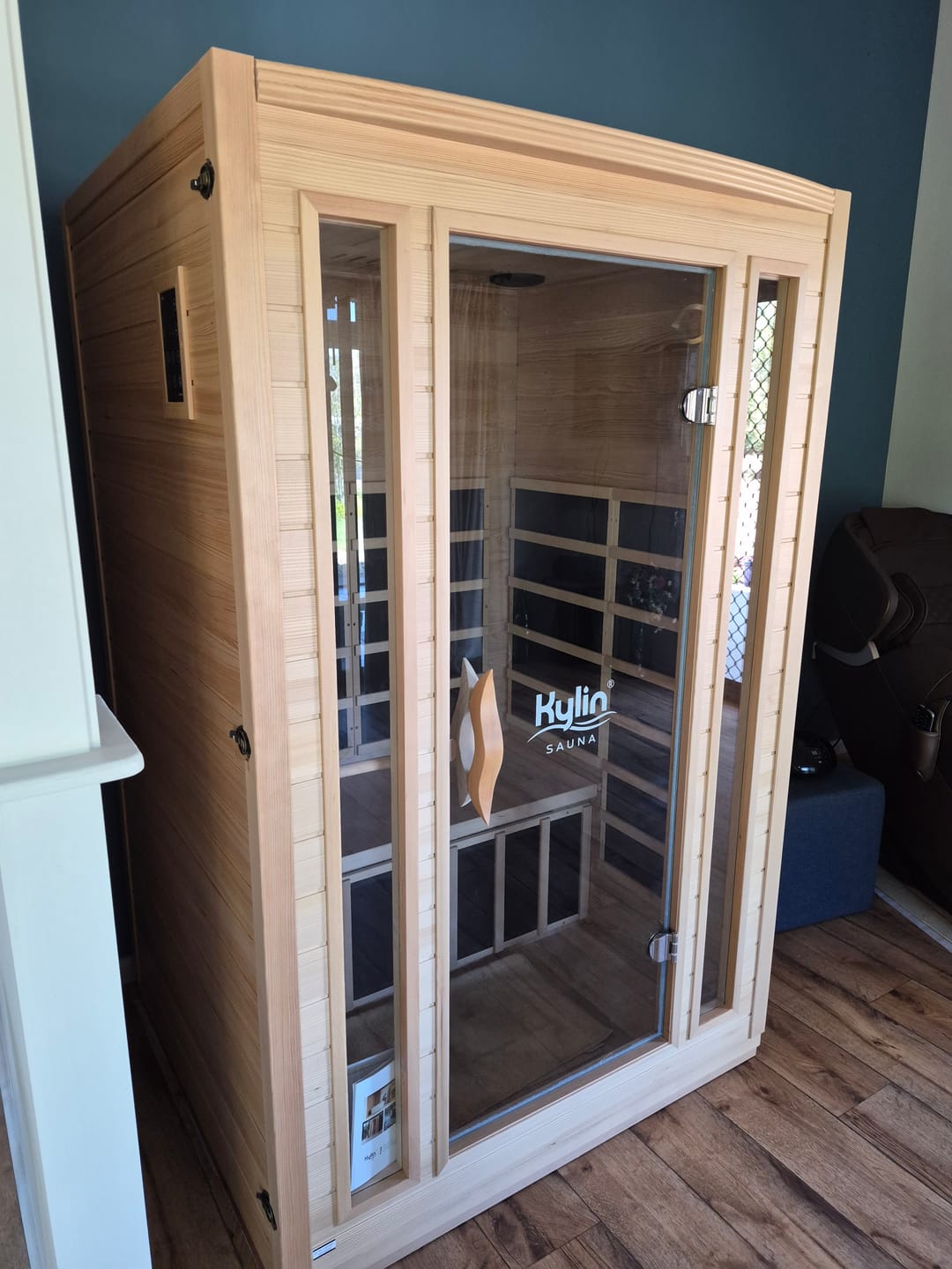 Customer photo review of Kylin Low EMF Premium Carbon Far Infrared Sauna 2 people - K8202