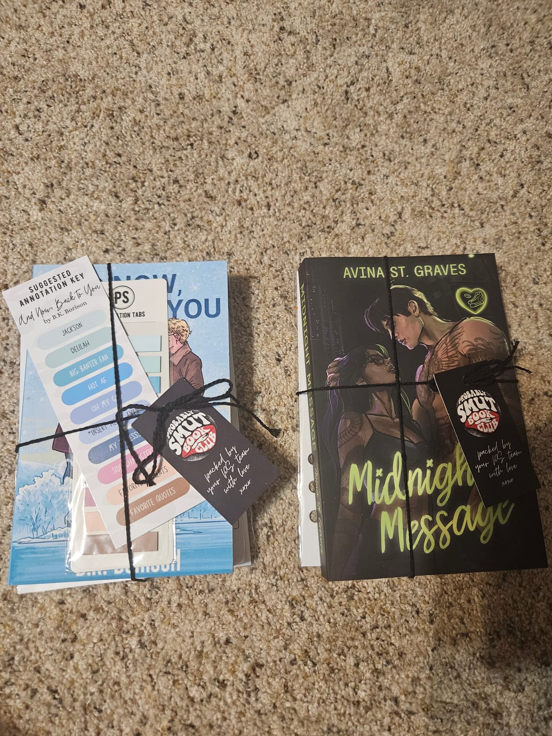 Customer photo review of good girl book club subscription