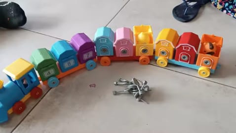 Customer photo review of CleverCargo™ Learning Train