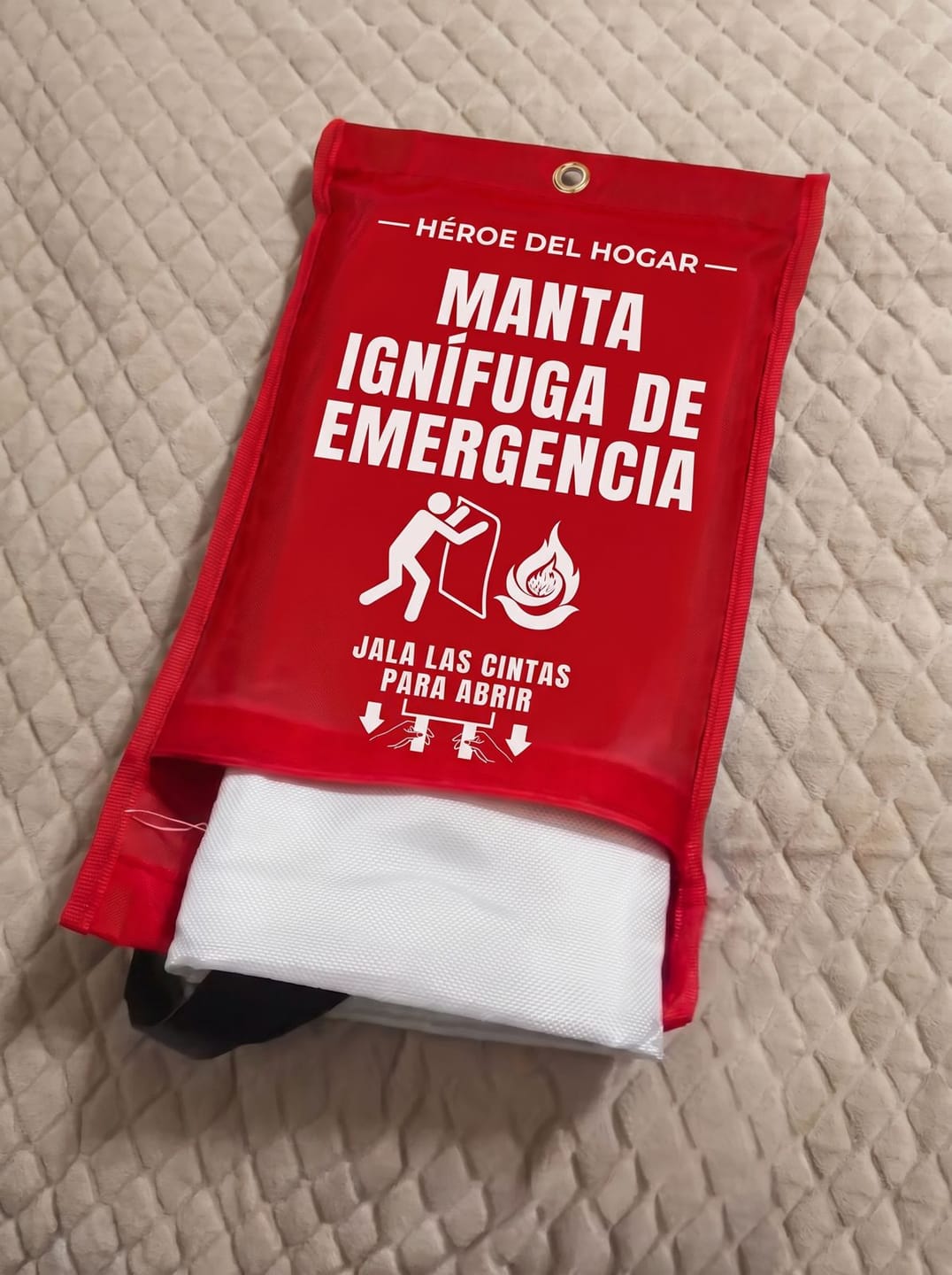 Customer photo review of Manta Ignífuga de Emergencia