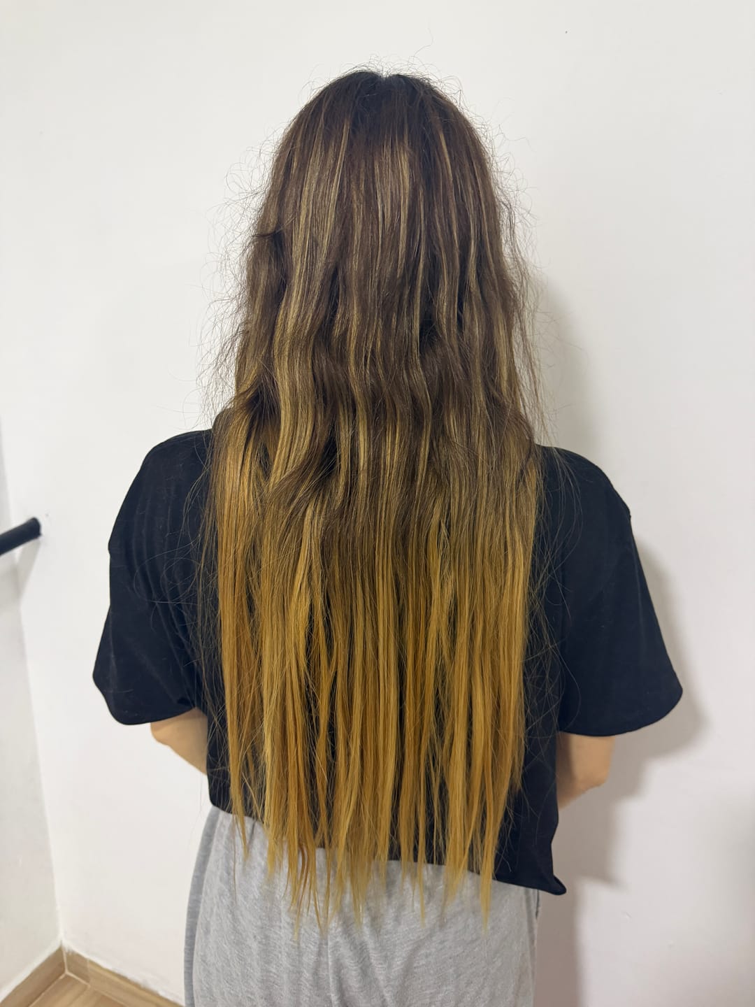 Customer photo review of 🥰 Reparador Total en 2 pasos + Polímero + Shampoo crecimiento