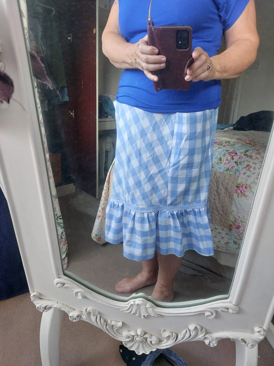 Customer photo review of Gingham Polycotton Bias Binding Tape - 5 metres