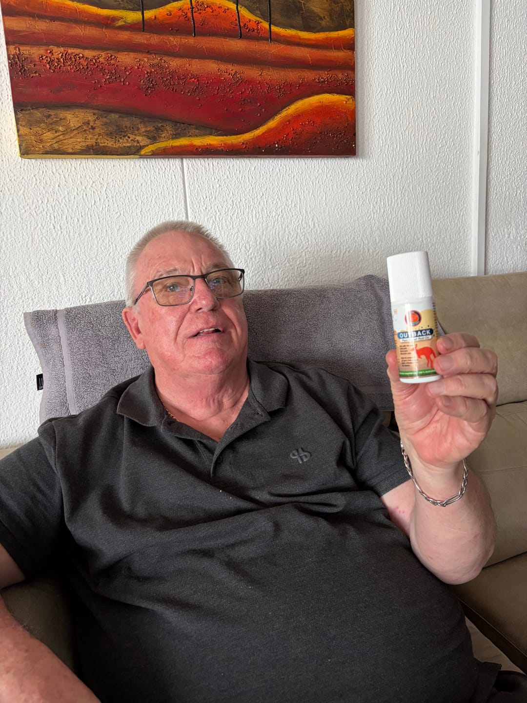 Customer photo review of Outback Pain Relief™ Oil 50ML Roll-On