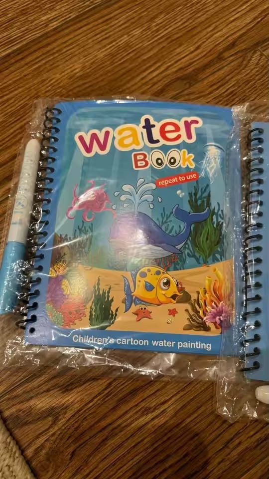 Customer photo review of AquaReveal™ – Reusable Magic Water Colouring Book