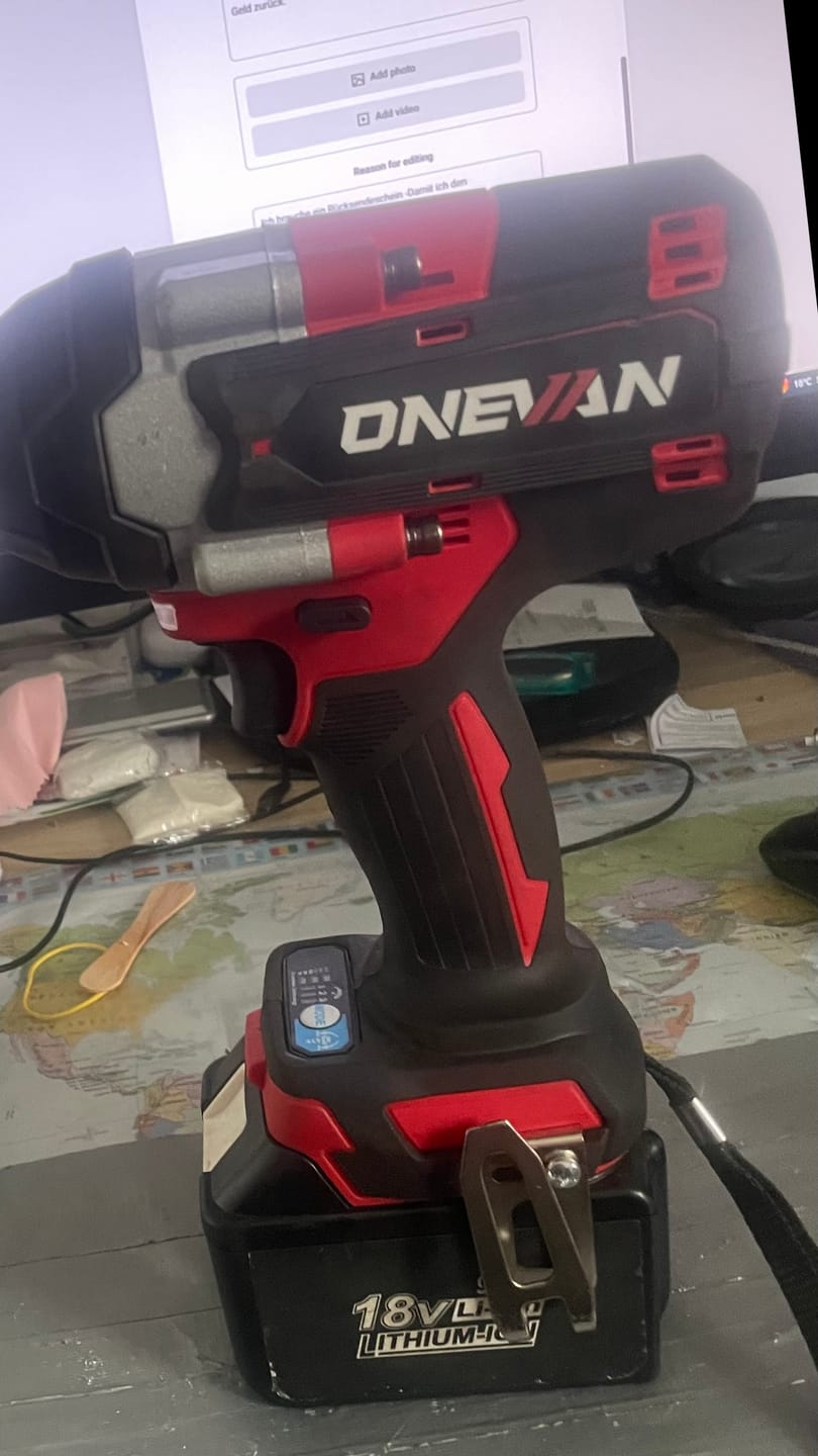 Customer photo review of ONEVAN 1/2" 1800N·m Torque Brushless Cordless Impact Wrench | For Makita 18V Battery