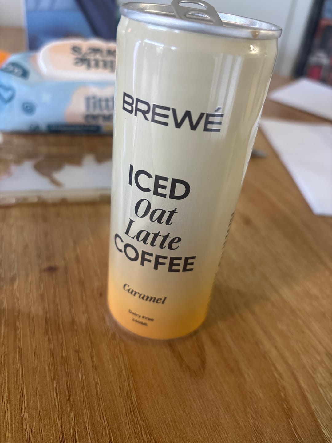 Customer photo review of Iced Oat Caramel Latte Coffee
