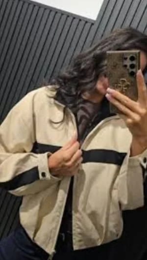 Customer photo review of Amanda Vintage Bomber Jacket