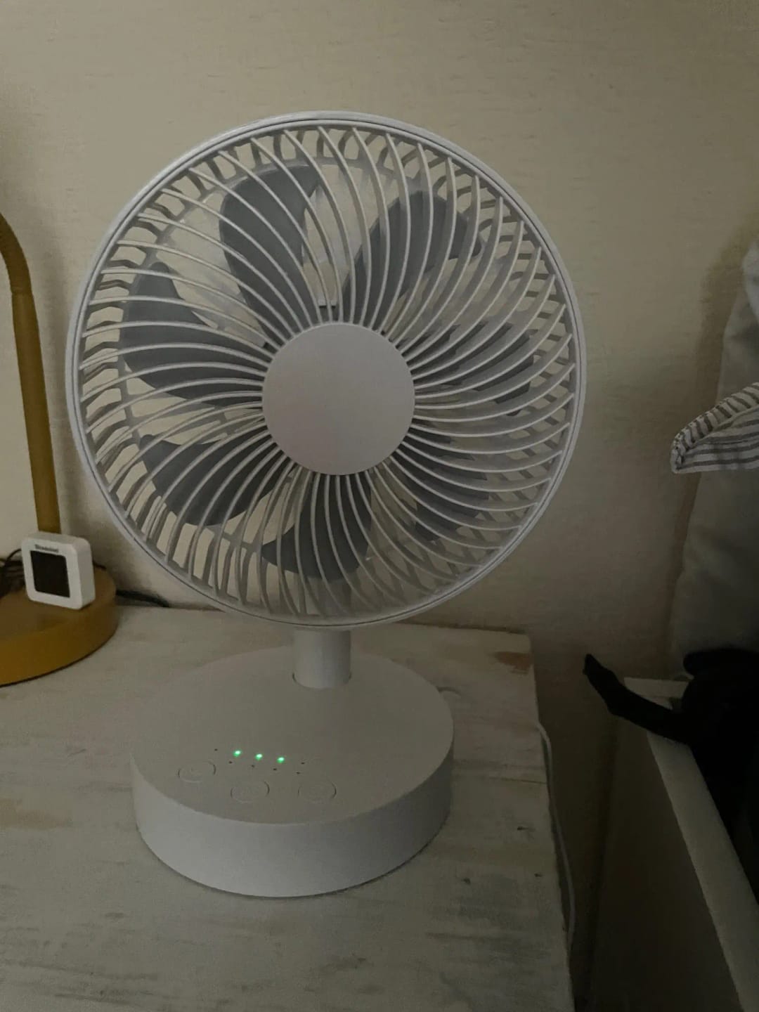 Customer photo review of 3600mAh USB Rechargeable Desk Fan with Four Speeds