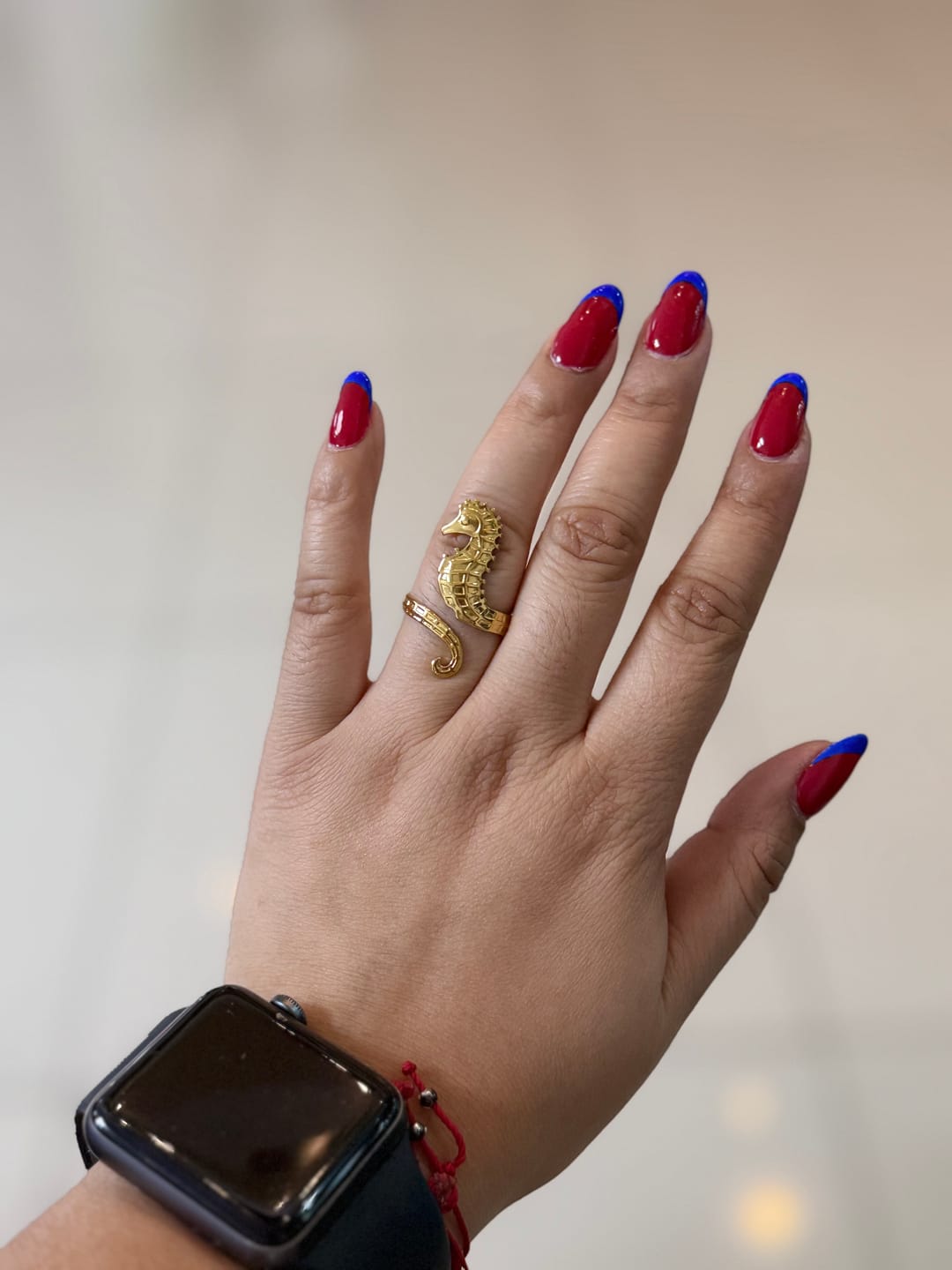 Customer photo review of Anillo Ajustable Seahorse