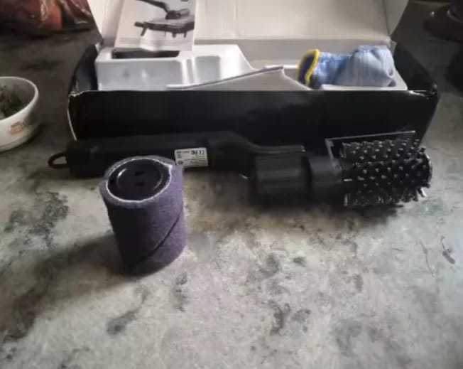 Customer photo review of GrillSpin Powered Grill Brush