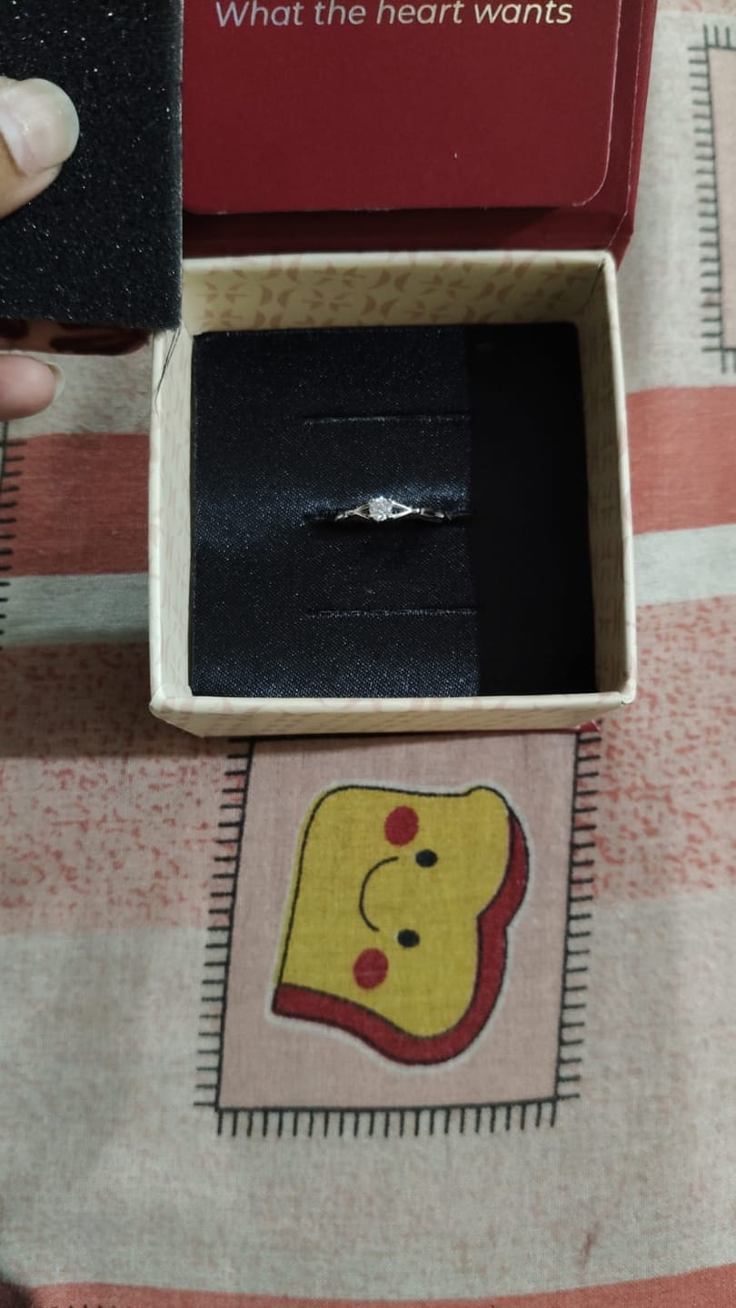 Customer photo review of Silver Dainty Darling Ring