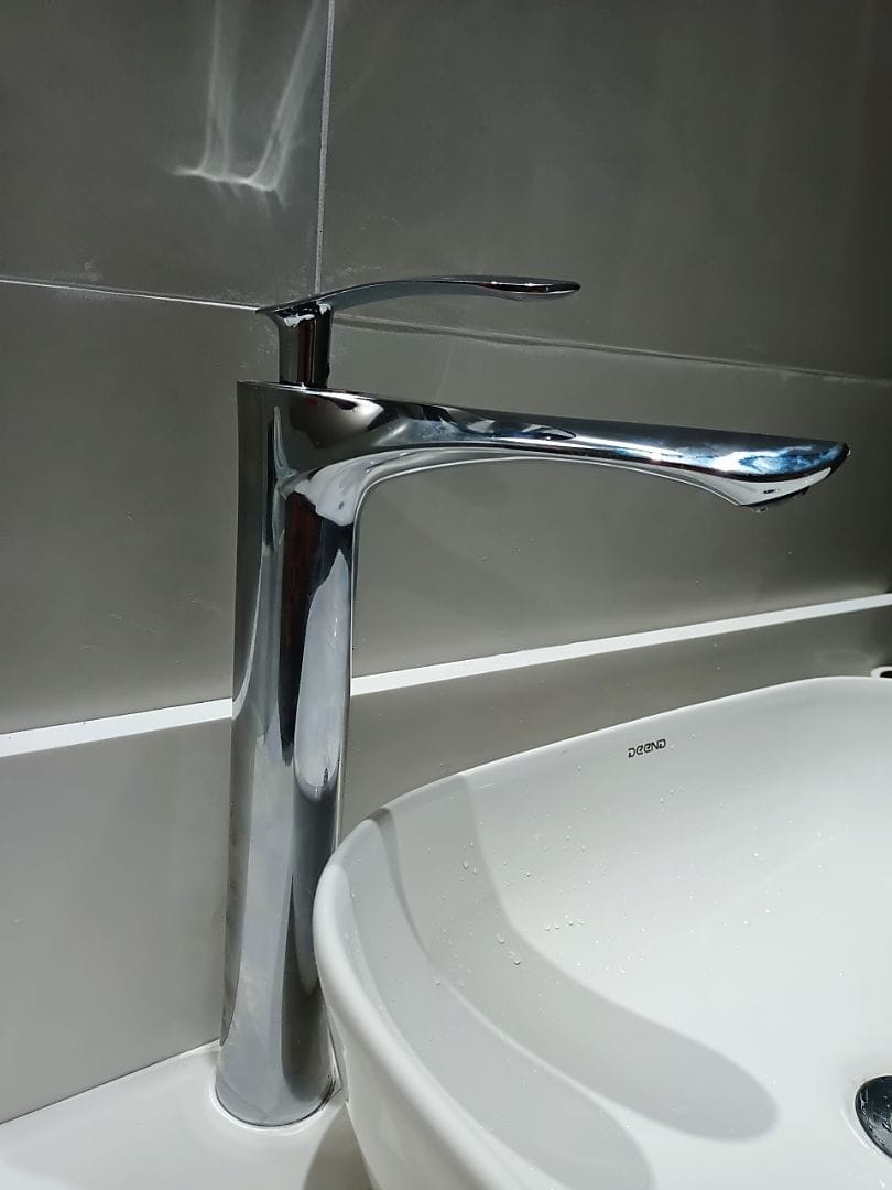 Customer photo review of Torneira Para Banheiro Gourmet Monocomando Aqua Lux