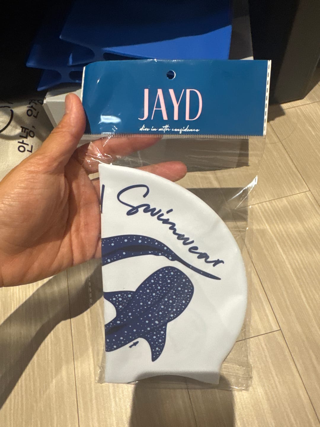 Customer photo review of JAYD Swim Cap - Magic