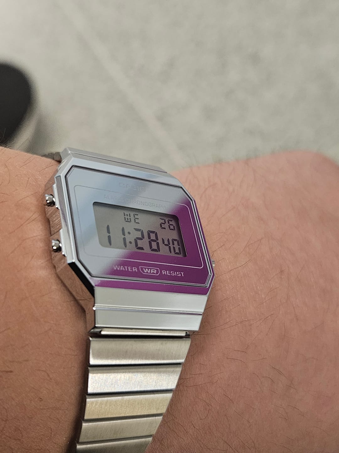 Customer photo review of Reloj Casio Vintage A700WEV-7A Plateado Slim