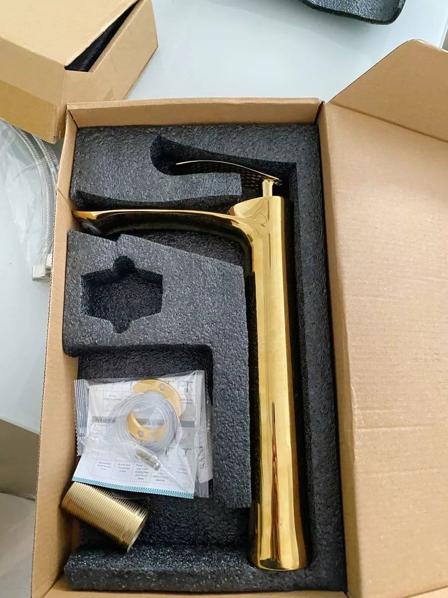 Customer photo review of Torneira Gourmet para Cozinha Preta