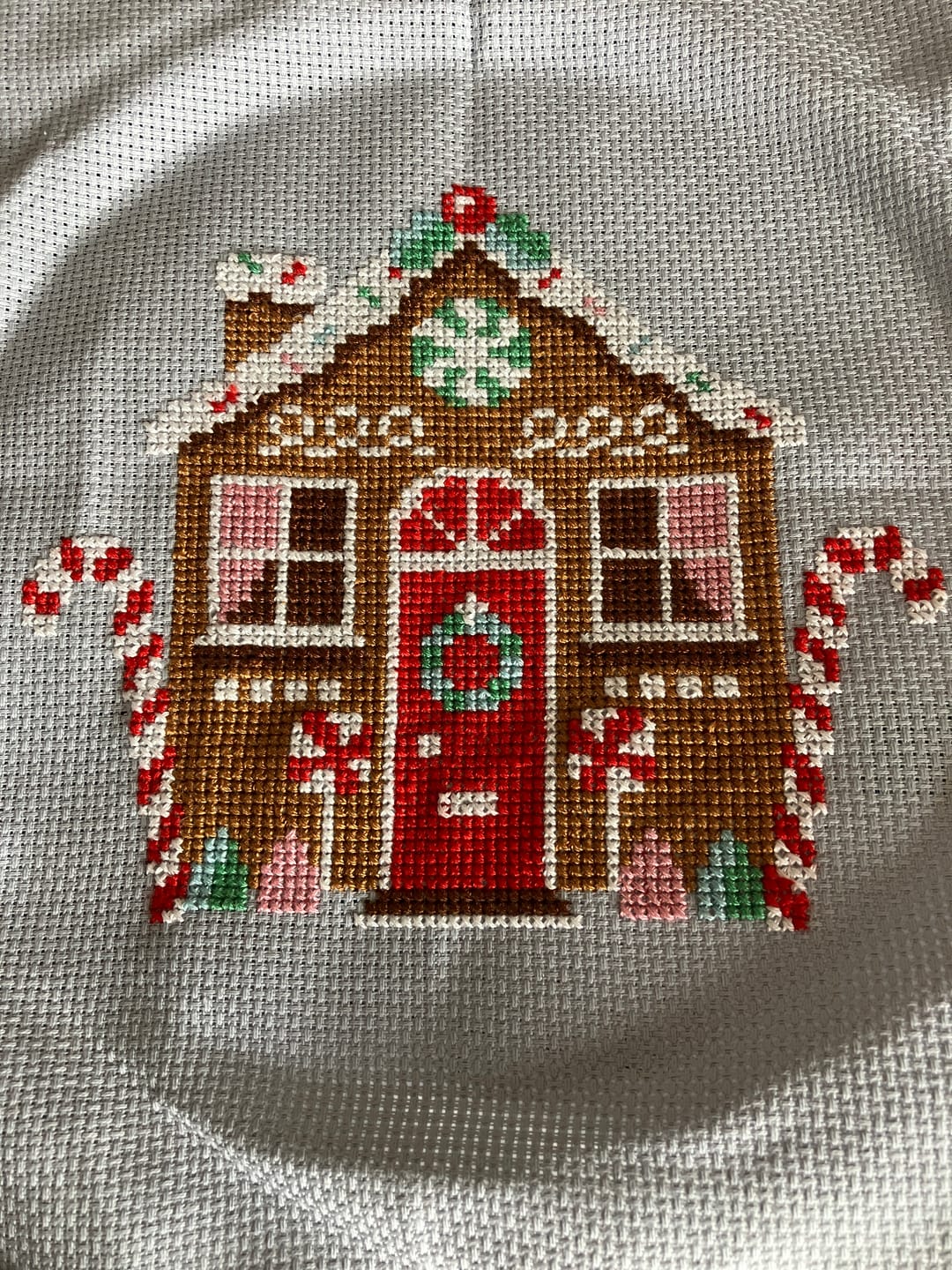 Customer photo review of Gingerbread Cottage - Cross Stitch Kit