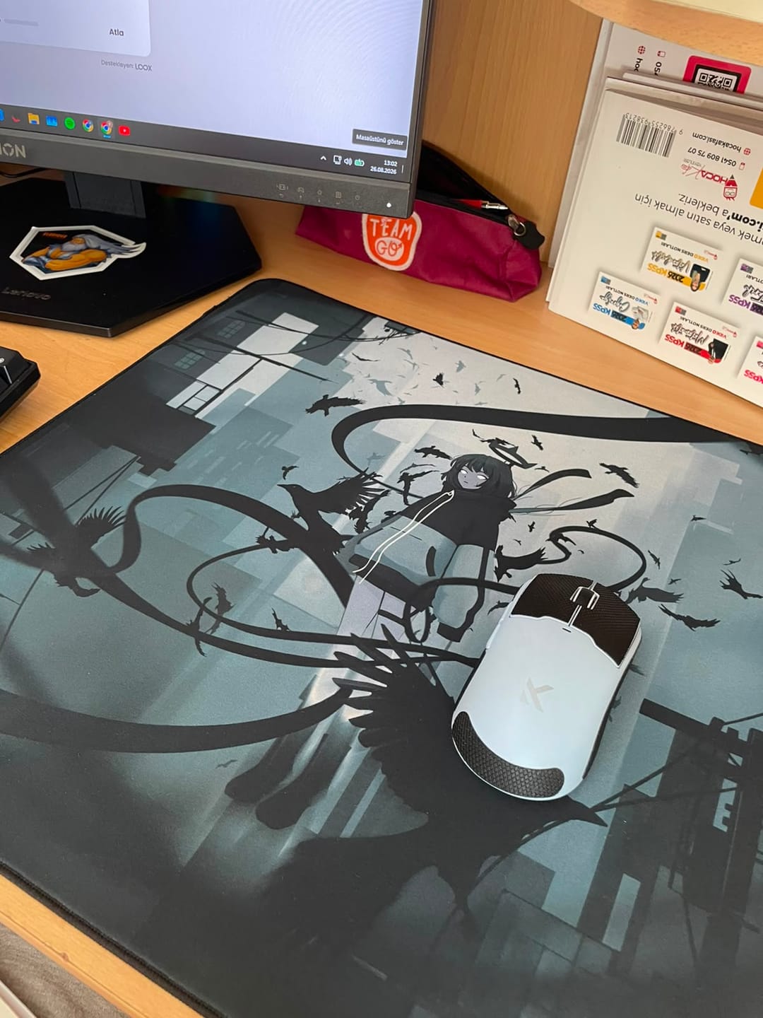 Customer photo review of Wraith Ace Series [Ravenfall] Limited Edition Poron Mousepad