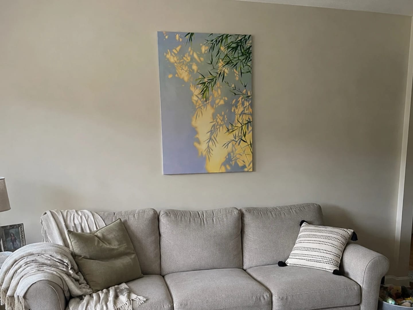 Customer photo review of Expressive Contemporary Art｜Bamboo Light Reflection