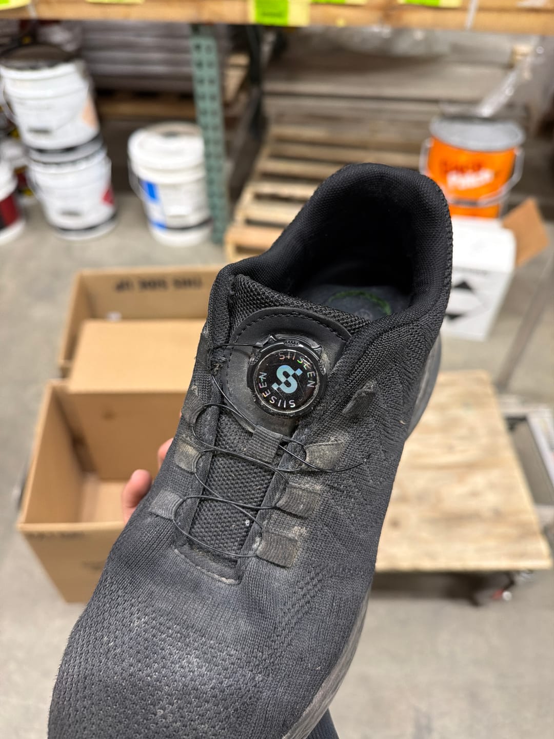 Customer photo review of Most Lightweight Composite Toe Tennis Safety Shoes