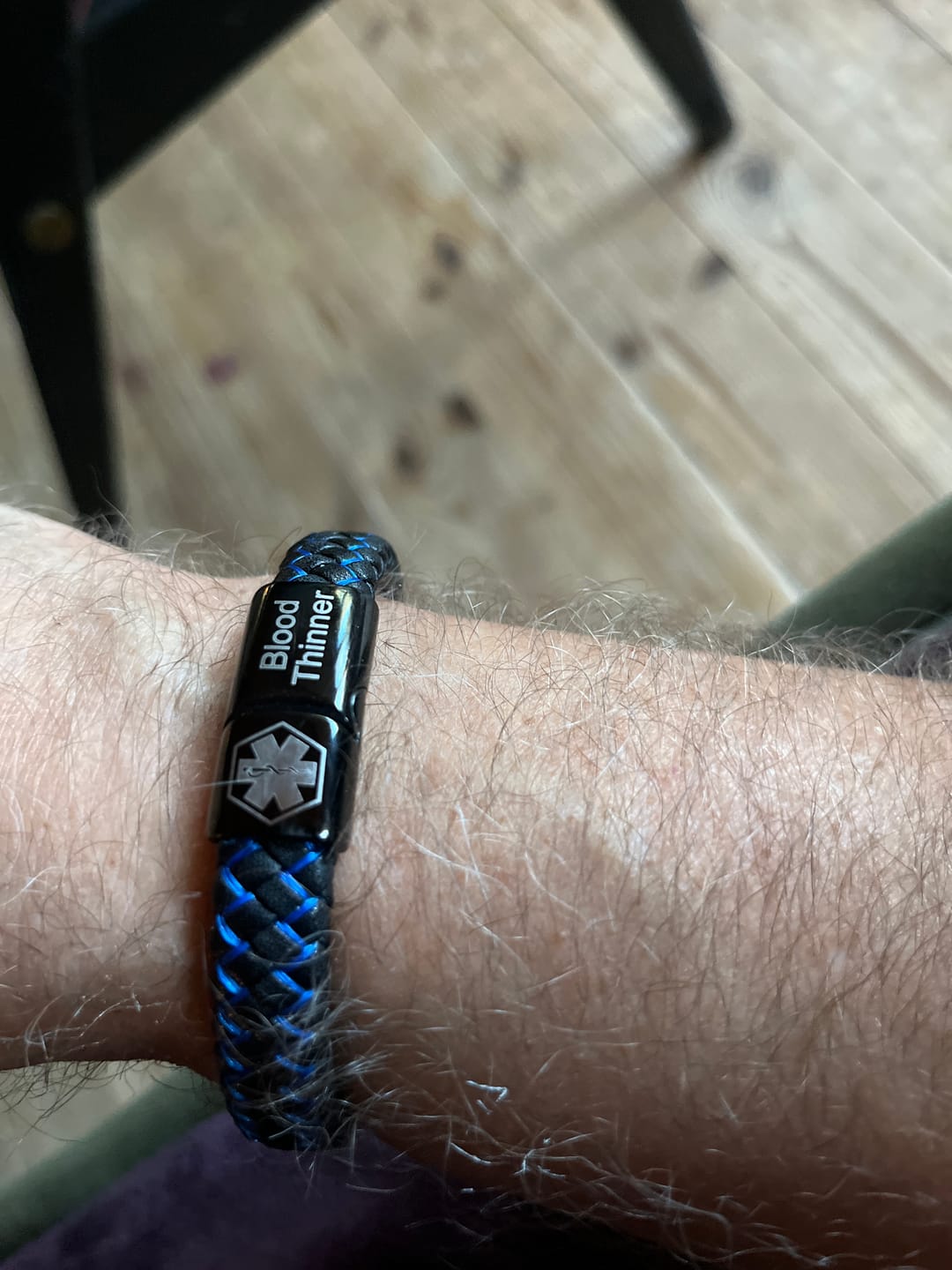Customer photo review of Medicinskt varningsarmband