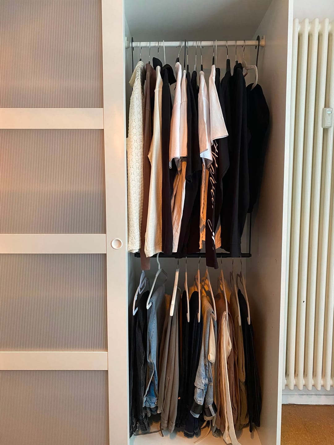 Customer photo review of Verstellbare Kleiderstange