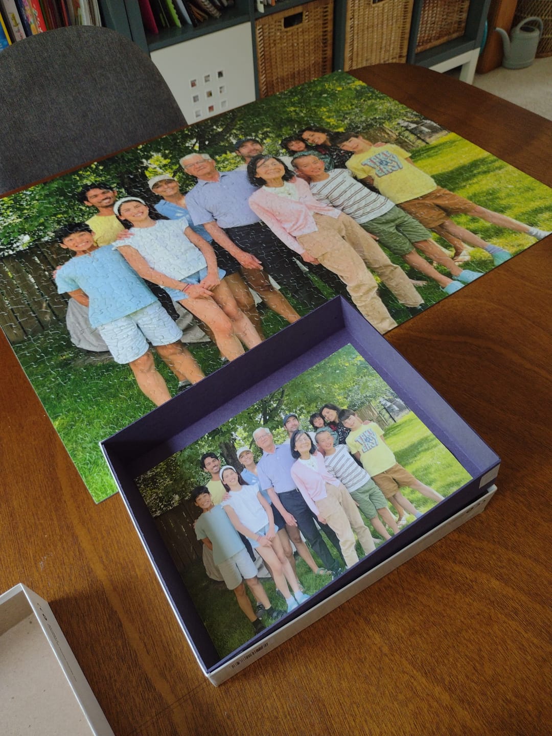 Customer photo review of Custom jigsaw puzzle