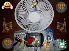 Customer photo review of Foldable USB Rechargeable Fan with Four Speeds and Timer