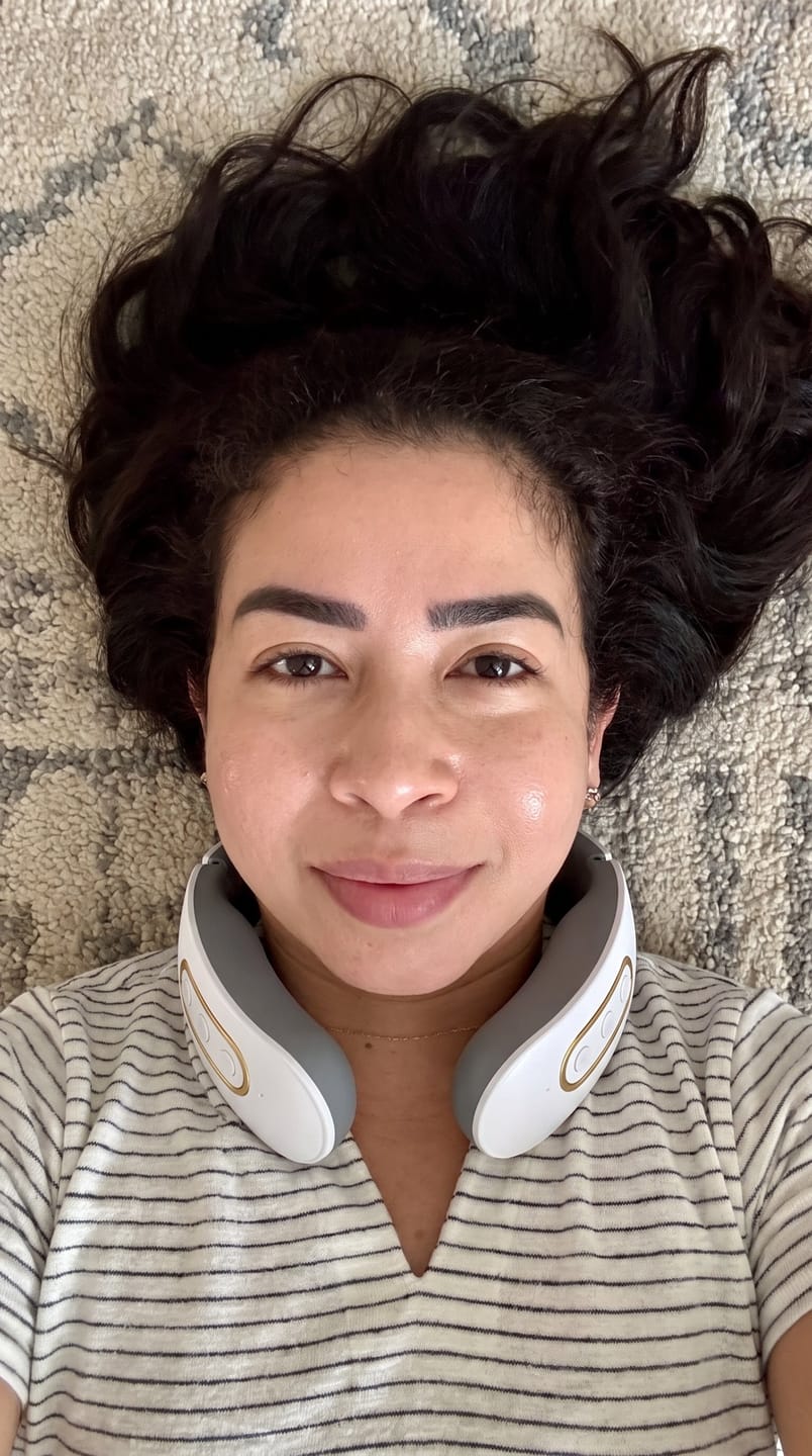 Customer photo review of Relixo Nackenmassagegerät