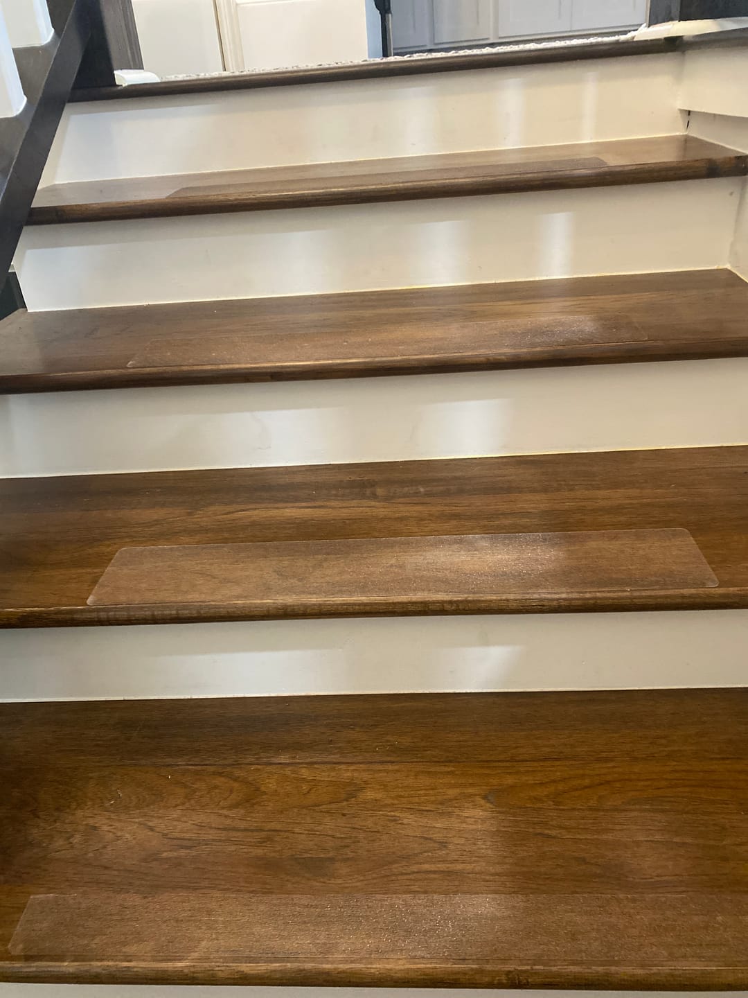Customer photo review of Clear Indoor Anti Slip Stair Tape