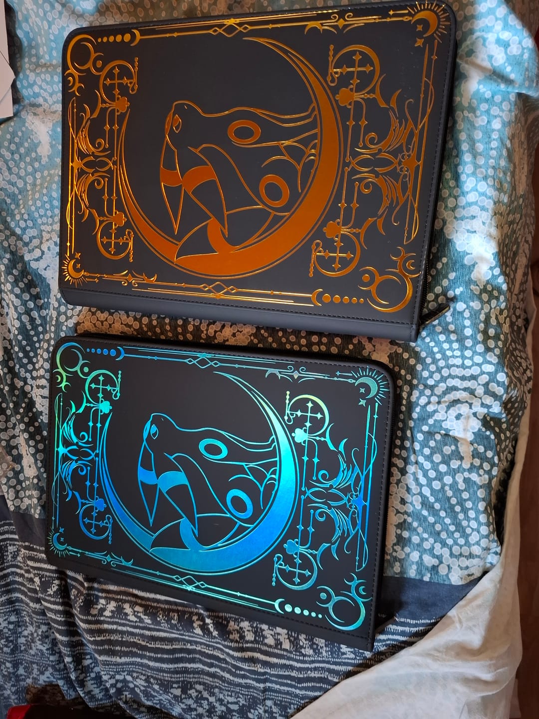Customer photo review of Lunar Shadow 9-Pocket Trading Card Binder