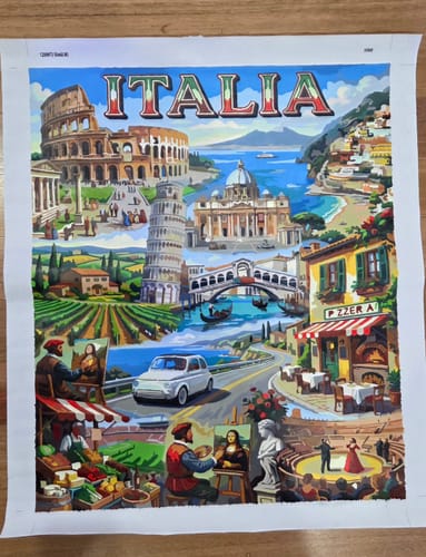Customer photo review of Italy La Dolce Vita (80 Color Paint by Numbers)