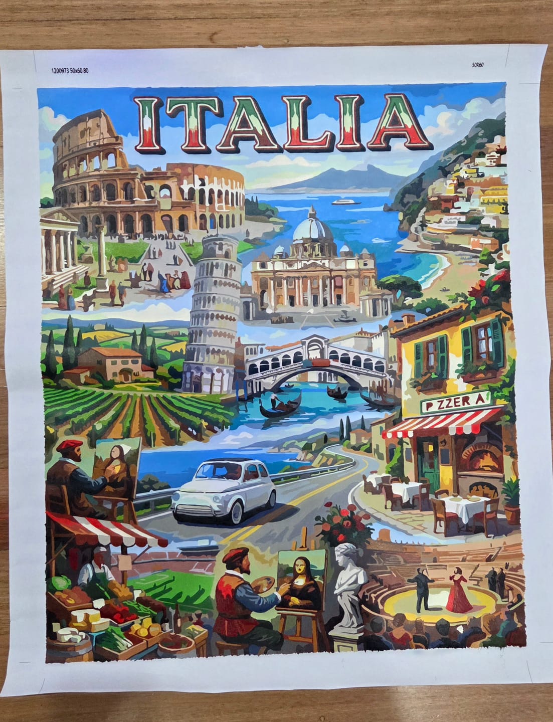 Customer photo review of Italy La Dolce Vita (80 Color Paint by Numbers)