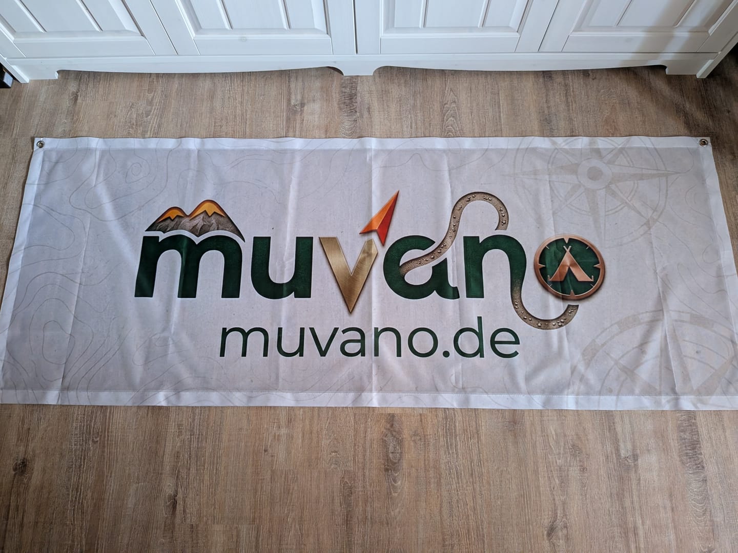 Customer photo review of Stoffbanner inkl. Druck