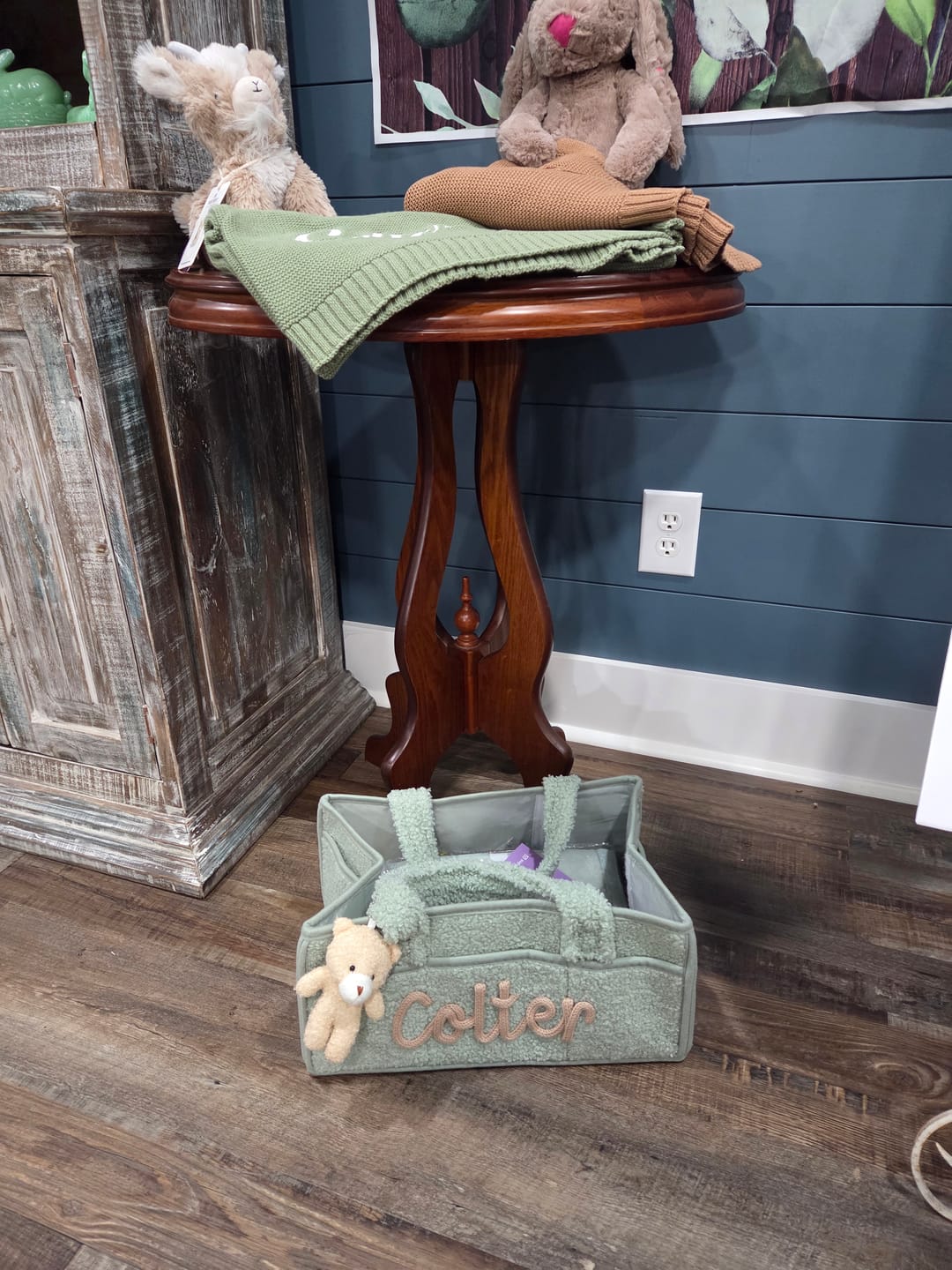 Customer photo review of K&C - Personalized Baby Storage Basket