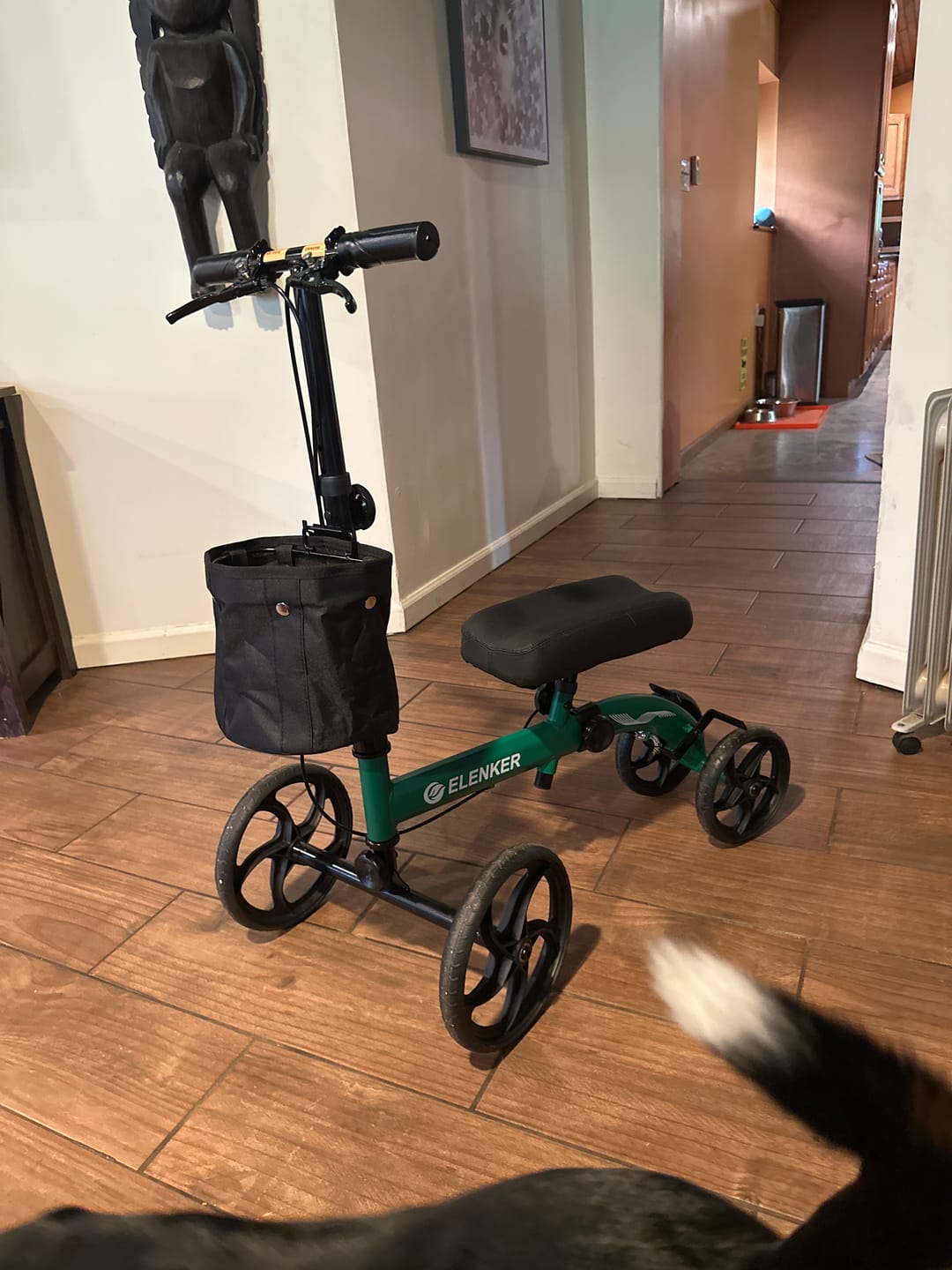 Customer photo review of MT-9251 Best Value Steerable Medical Knee Walker with 10" Wheels