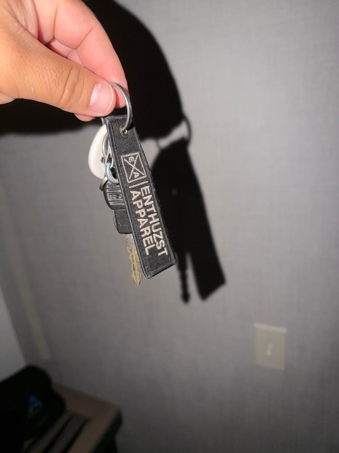 Customer photo review of GREY FLAG KEY TAG