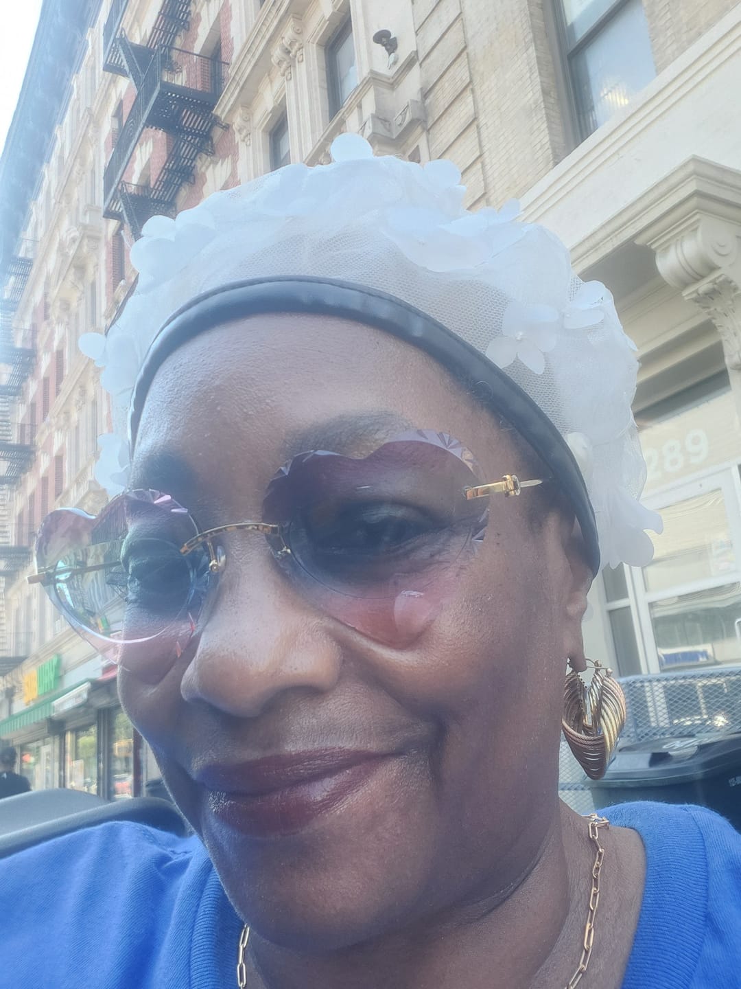 Customer photo review of Stick On Lenses (2-pack)
